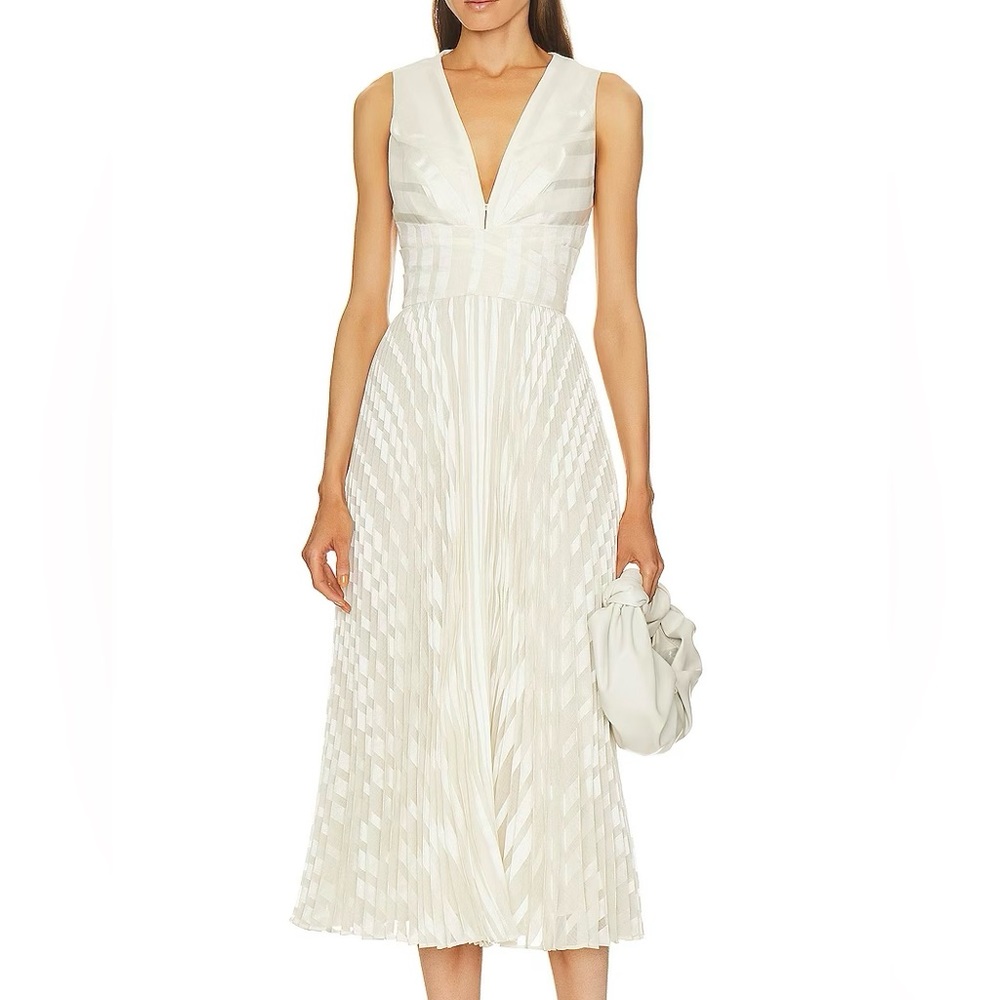 Zimmermann ‘Burnout Sunray Midi Dress’ - Cream - Size US 6 / AU 1 / Small BNWT